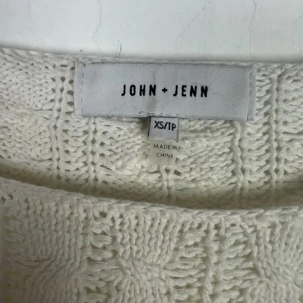 John + Jenn Atlas Fringe Sweater Revolve Pullover Fringe Boho Size XS EUC - Picture 7 of 13
